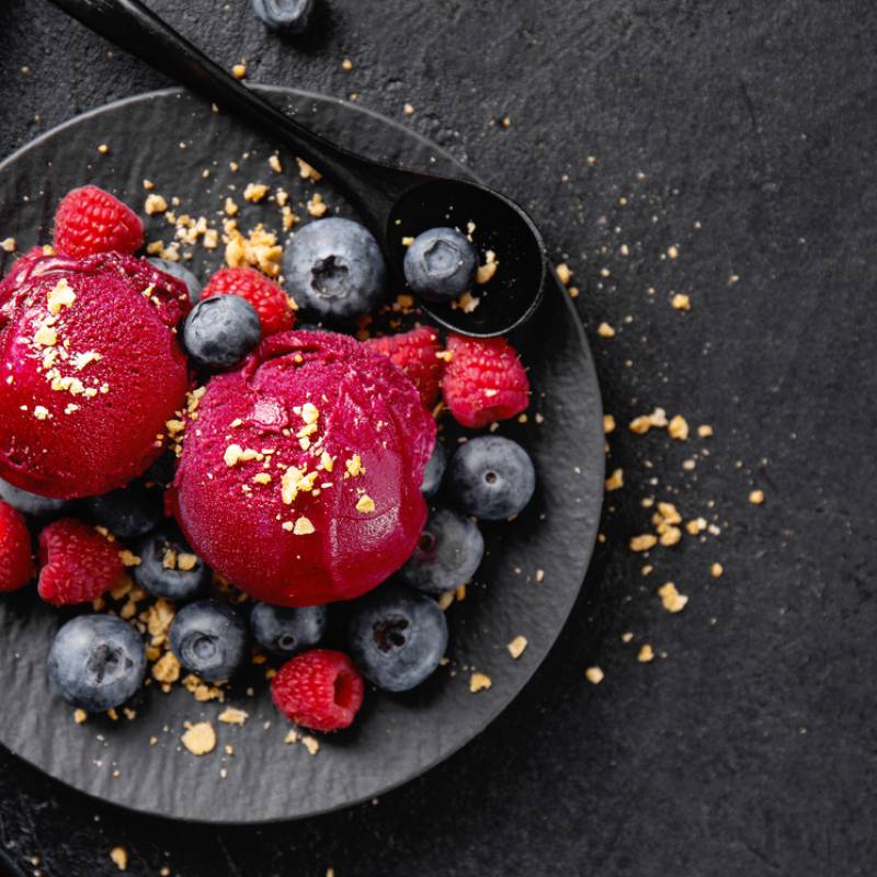 Fräsch fruktig sorbet